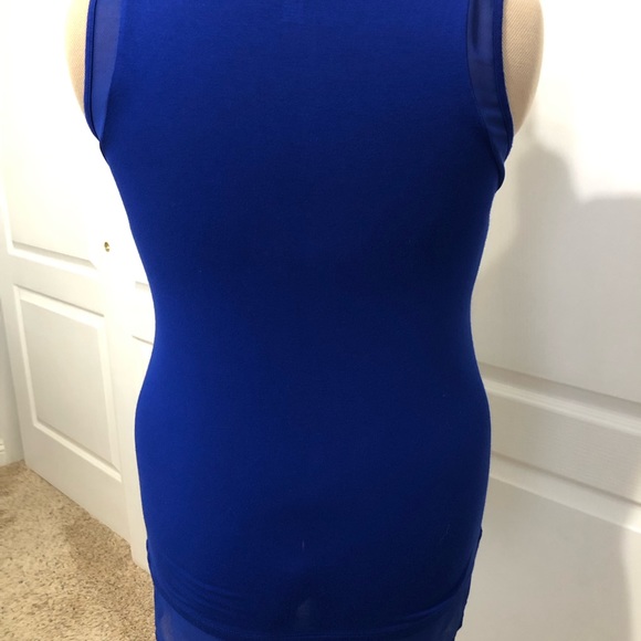 Royal blue and silver tank top. - Picture 5 of 5